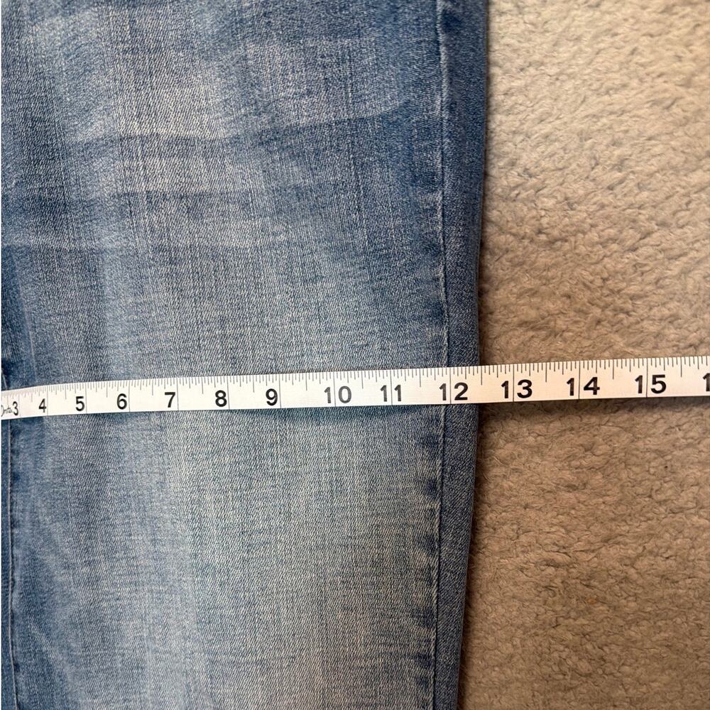 Judy Blue Wide Leg Jeans 14W High Rise Lightly Distressed Stretch Denim - Picture 7 of 10